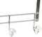 Kapstok voor deur DKD Home Decor 8424001835256 47 x 10 x 22 cm Zilverkleurig Metaal Transparant