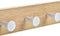 Kapstok voor deur Home ESPRIT Wit Metaal Bamboe 38,5 x 4,8 x 25,5 cm