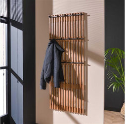 Kapstokrek 14 haken tweak - Massief mango zandkleur