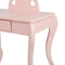 Kaptafel make up visagie tafel hartje design kinderkamer meisje met krukje roze