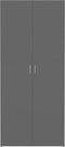 vidaXL - Schoenenkast - 80x35,5x180 - cm - bewerkt - hout - zwart