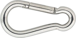 Karabijnhaak RVS 60 mm.