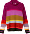 Karakter pullover long sleeves col 10 multi stripe raspberry radiance Pink: XS