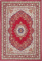 KARAMAN - Laagpolig vloerkleed - Rood - 140 x 200 cm - Polyester