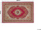 KARAMAN - Laagpolig vloerkleed - Rood - 140 x 200 cm - Polyester