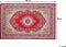 KARAMAN - Laagpolig vloerkleed - Rood - 140 x 200 cm - Polyester