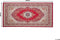 KARAMAN - Laagpolig vloerkleed - Rood - 80 x 150 cm - Polyester