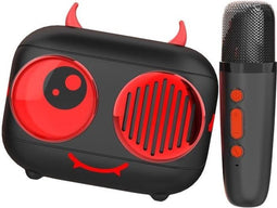 Karaokekit / Bluetooth-luidspreker en draadloze microfoon - Algemene voorwaarden - DIABLO, Magische stemeffecten, batterijduur van 8 uur, opladen via USB