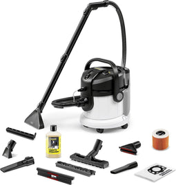 Kärcher SE 4 Plus Tapijtreiniger - Sproei-extractie - Incl. extra bekledingszuigmond - 1000 W - 4 / 4 liter - Nat- en droog stofzuiger - Vliesfilterzak - Reinigingsmiddel RM 519, 1 l