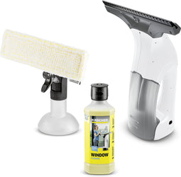 Kärcher Window Vac WV 1 Plus D500 ruitenreiniger - Incl. 500 ml ruitenreinigerconcentraat - Accu 25 min - Sproeiflacon met microvezeldoek