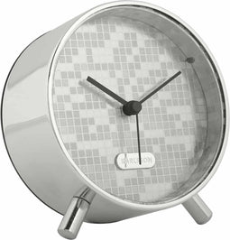 Karlsson - Discobal wekker - Zilver - 40cm - ø 11 x diepte 5 cm - 1 AA-batterij