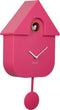 Karlsson Klok Modern Cuckoo - Kunststof - Roze - 22x41x9 cm (BxHxD) - Koekoeksklok - Bright Pink