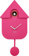 Karlsson Klok Modern Cuckoo - Kunststof - Roze - 22x41x9 cm (BxHxD) - Koekoeksklok - Bright Pink