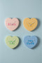Karlsson Wandklok Heart Candy - Geel - 30x6.2x27cm - Wandklok Scandinavisch