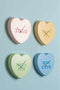 Karlsson Wandklok Heart Candy - Geel - 30x6.2x27cm - Wandklok Scandinavisch