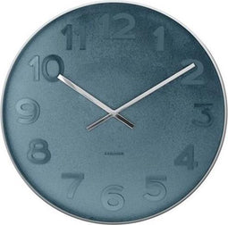 Karlsson wandklok Mister Blue numbers - Formaat - M