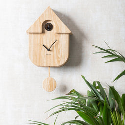Karlsson - Wandklok Modern Cuckoo naturel