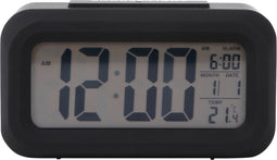 Karlsson - Wekker Jolly - met rubber bekleed - zwart