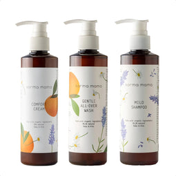 Karma Mama Cleanse & Hydrate Set – 250ml Baby Wasgel + 250ml Crème + 250ml Shampoo