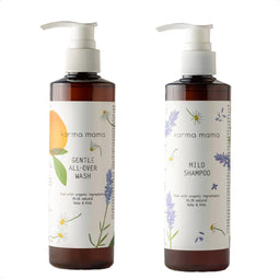 Karma Mama Gentle Wash & Mild Shampoo – Duo Set – 250ml Baby Wasgel + 250ml Shampoo