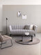 Karpet Viscose Rond Dark Grey ø200 cm