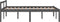 vidaXL - Seniorenbed - massief - grenenhout - grijs - 120x200 - cm