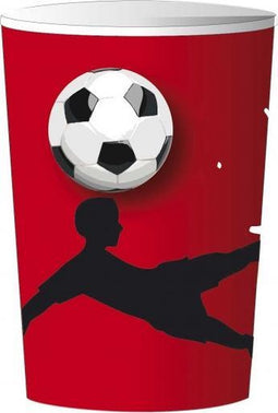 kartonnen bekers Goal! 25 cl 8 stuks