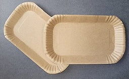 kartonnen schaal 23x15x2cm P181 bruin vetwerend 100 stuks