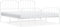 vidaXL - Bedframe - met - hoofd- - en - voeteneinde metaal - wit - 180x200 - cm