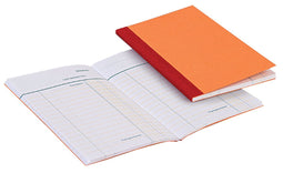 Kasboek 135x83mm 1 kolom 72blz oranje | 1 stuk
