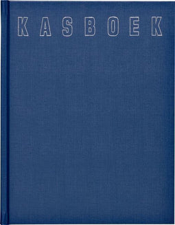 Kasboek 165x210mm 96blz 2 Kolommen Blauw