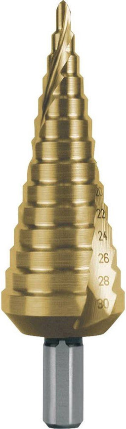 RUKO 101052T Getrapte boor 4 - 30 mm HSS Gezamenlijke lengte 100 mm TiN 1 stuk(s)