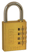Kasp K11040 Hangslot Goud-geel Cijferslot