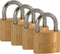 Kasp K12040D4 Hangslot 40 mm Goud-geel Sleutelslot
