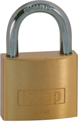 Kasp K12060 Hangslot 60 mm Verschillend sluitend Goud-geel Sleutelslot