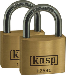 Kasp K12525D2 Hangslot 25 mm Gelijksluitend Goud-geel Sleutelslot