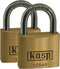 Kasp K12525D2 Hangslot 25 mm Gelijksluitend Goud-geel Sleutelslot