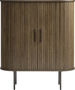 Kast Eikenhout Donkerbruin - 2 Planken - Schuifdeuren - Kast Nola - Giga Living