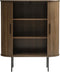 Kast Eikenhout Donkerbruin - 2 Planken - Schuifdeuren - Kast Nola - Giga Living