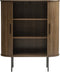 Kast Eikenhout Donkerbruin - 2 Planken - Schuifdeuren - Kast Nola - Giga Living