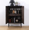 Kast Eikenhout Donkerbruin - 45x90x129cm - 2-Deurs - Kast Latina - Giga Living