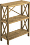 Kast Eikenhout Naturel - 3 Planken - 70cm - Kast X-Plank - Giga Living
