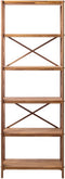 Kast Eikenhout Naturel - 30x70x198 - 6 Planken - Kast X-Plank Unit - Giga Living
