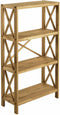 Kast Eikenhout Naturel - 4 Planken - 70cm - Kast X-Plank - Giga Living