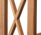 Kast Eikenhout Naturel - 4 Planken - 70cm - Kast X-Plank - Giga Living