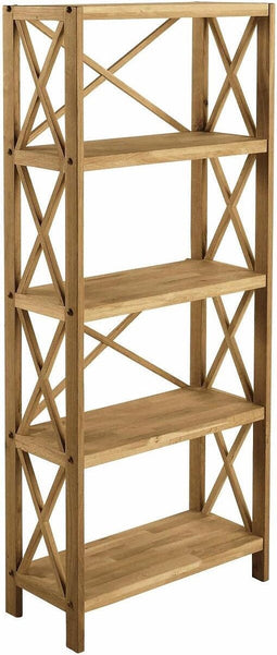 Kast Eikenhout Naturel - 5 Planken - 70cm - Kast X-Plank - Giga Living