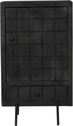 Kast Evan zwart - opbergkasten met deuren - kastje