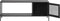 Kast Metaal Zwart - 120cm - 1 Plank - 1-Deurs - Kast Malibu - Giga Living