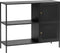 Kast Metaal Zwart - 2 Planken - 2-Deurs - 100cm - Kast Malibu - Giga Living