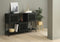 Kast Metaal Zwart - 5 Planken - 3-Deurs - 120cm - Soft Closing - Kast Malibu - Giga Living